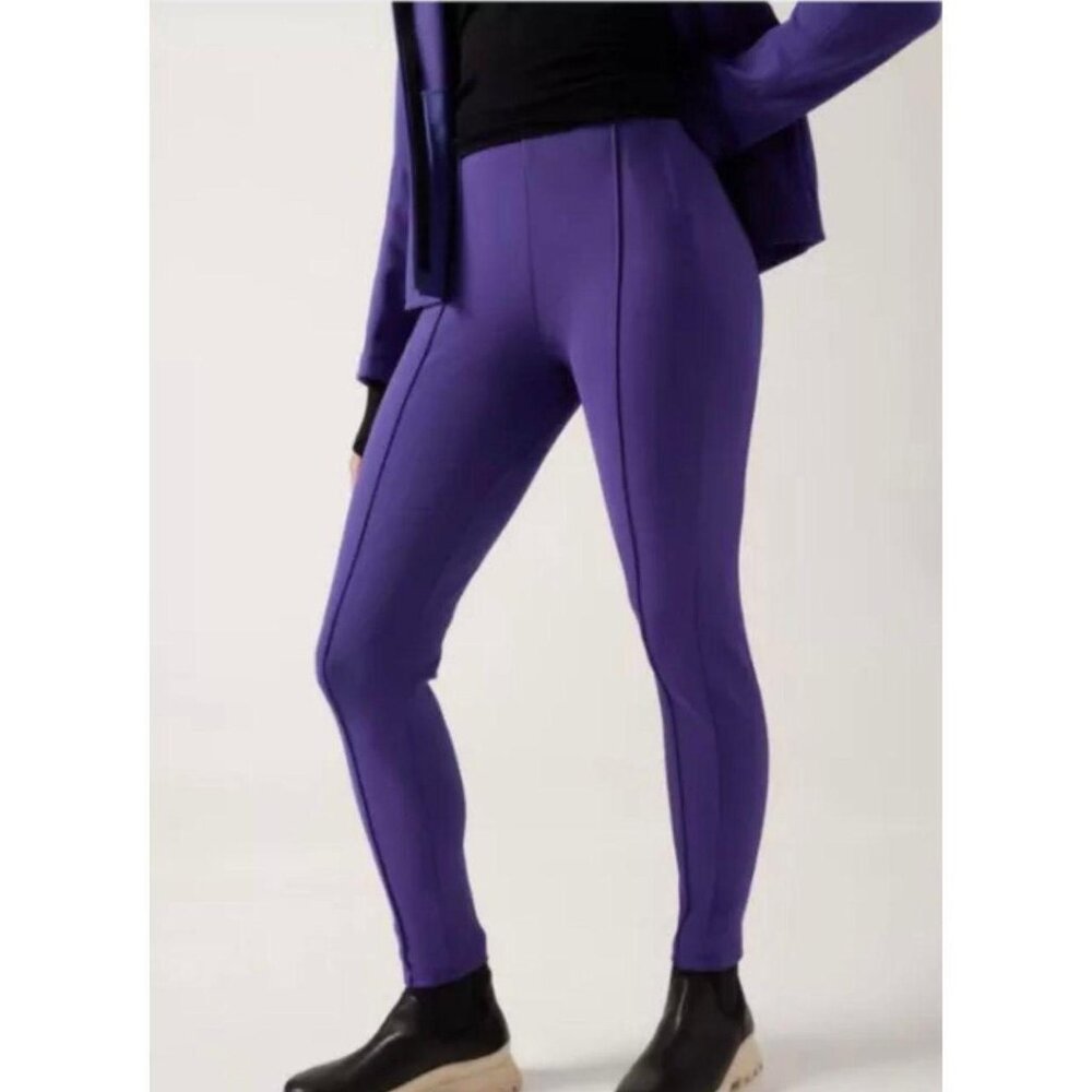 NWT Athleta Glacier Snow Skinny Pant Purple Size 8 Water Repellent Ski Pants